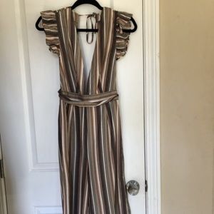 Midi Striped Jumpsuit